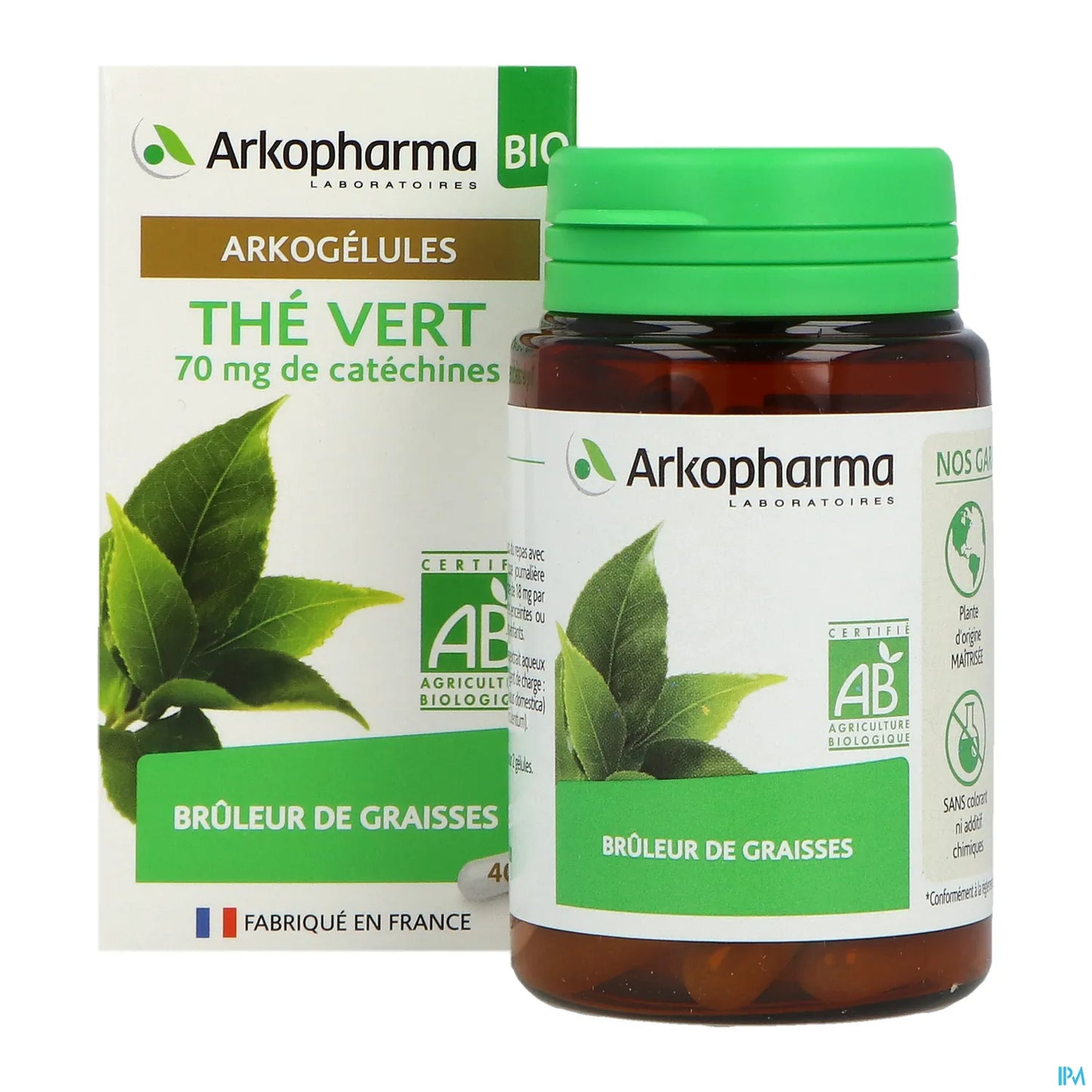 Arkogélules Thé Vert Bio 40 Gélules