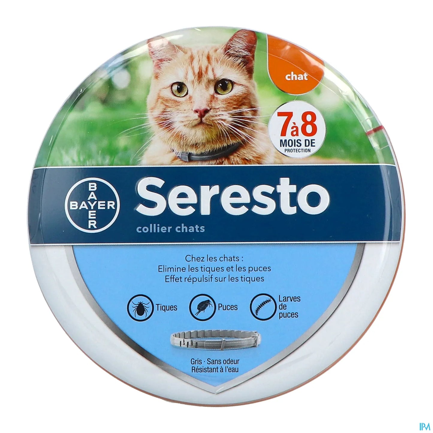 Collier Anti Parasitaire pour Chat 1 Unité 8 Mois