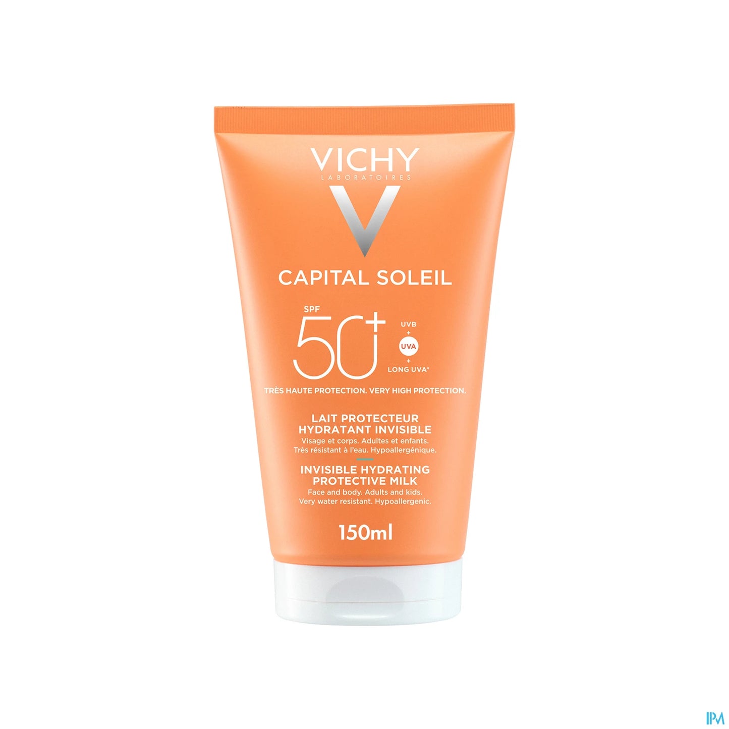 Vichy Capital Soleil Lait Hydratant Invisible Protection Solaire 50+ 150 mL