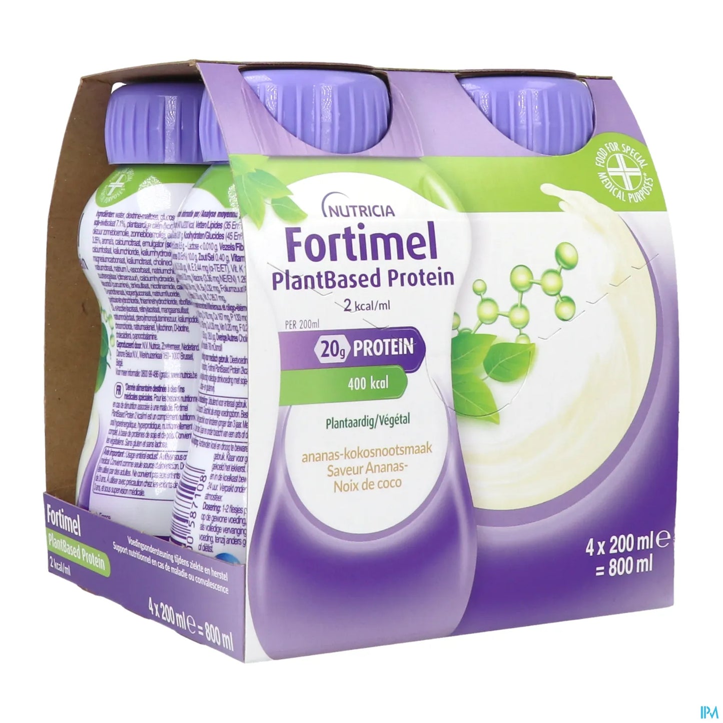 Fortimel Protéiné 2 kcal Ananas Coco 200 mL Boite de 4