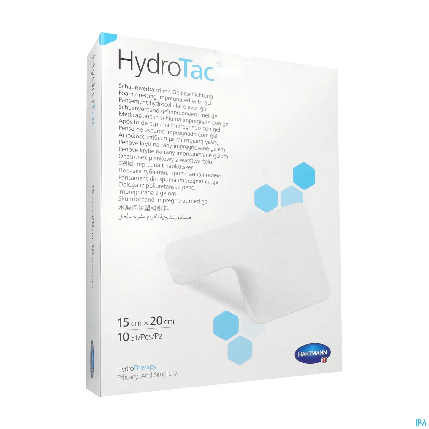 Hydrotac Pansement Non Adhésif 15 x 20 cm Boîte 10