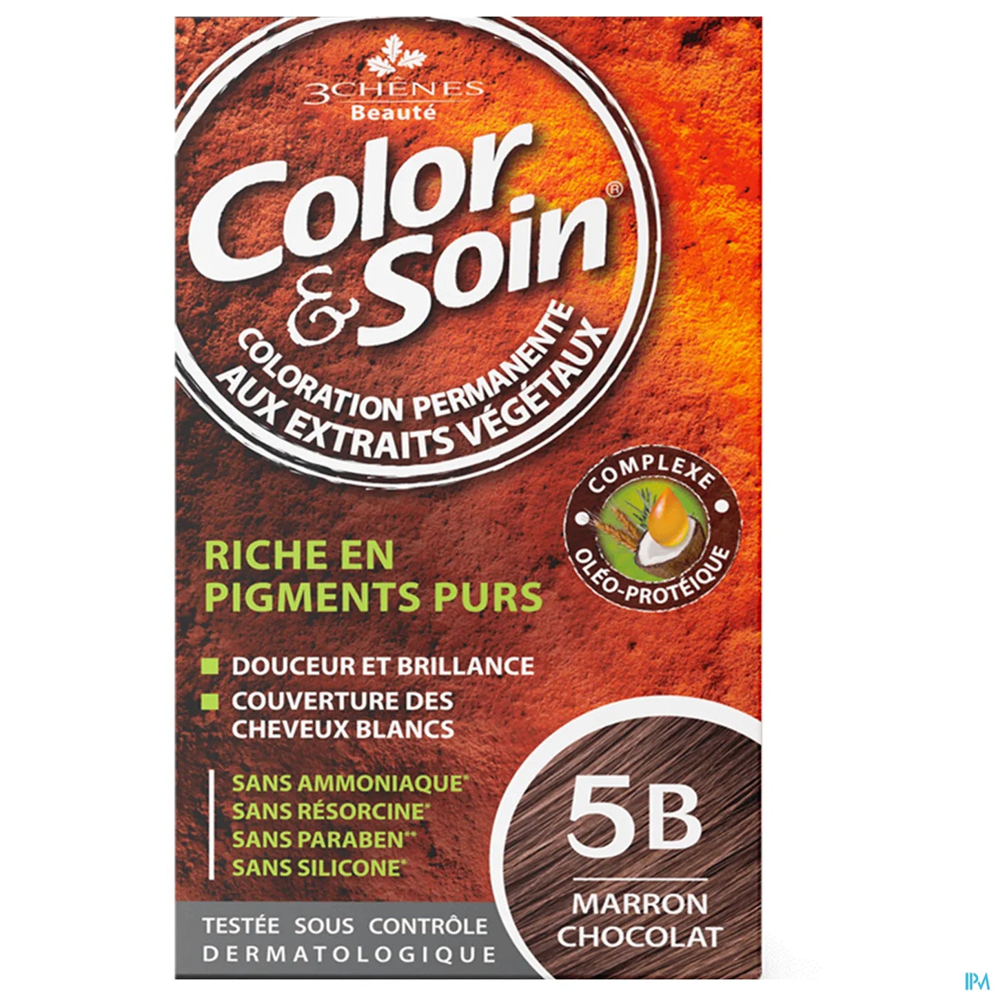 3 Chênes Color & Soin Marron Chocolat 5B - Coloration Permanente