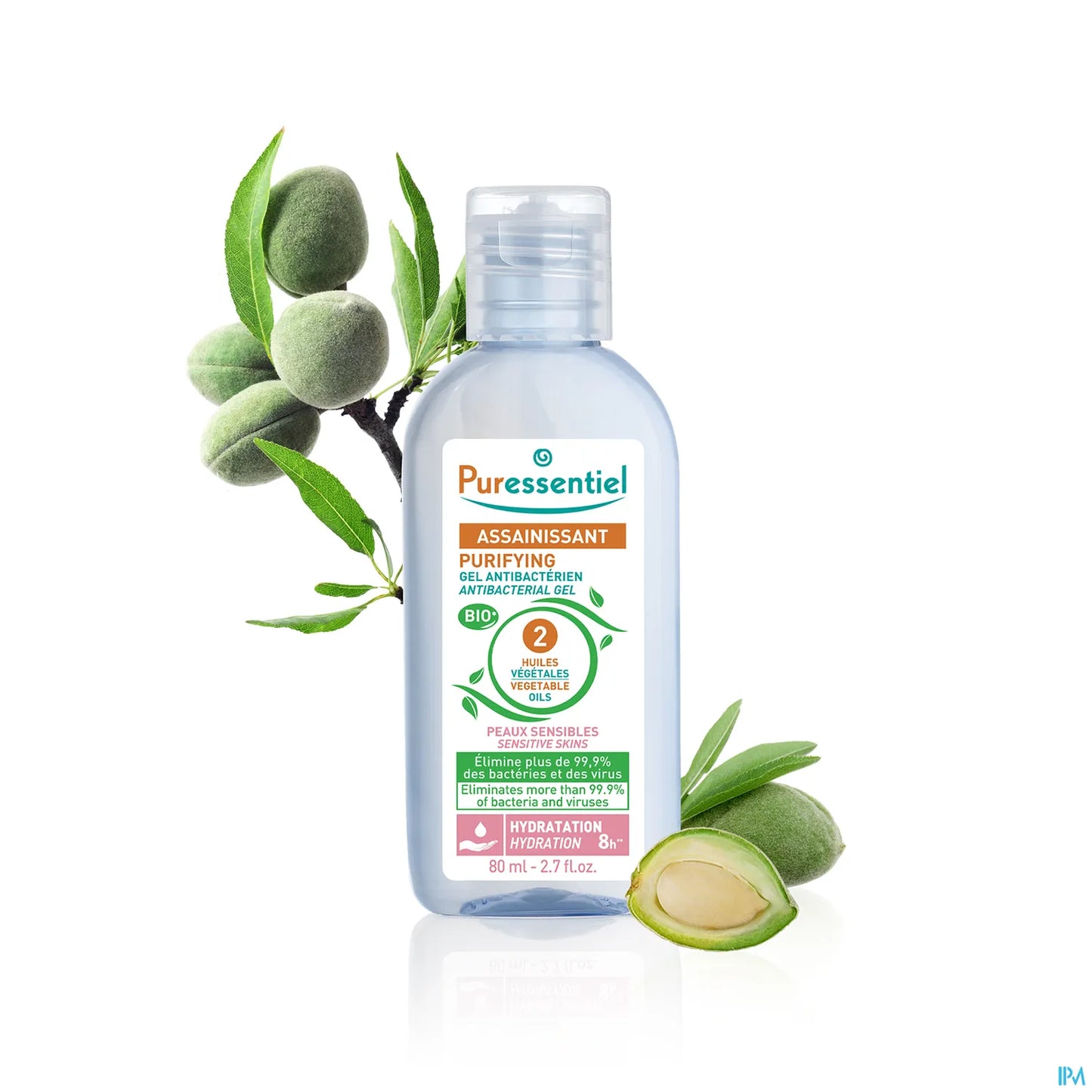 Gel antibatterico per pelli sensibili 80 ml