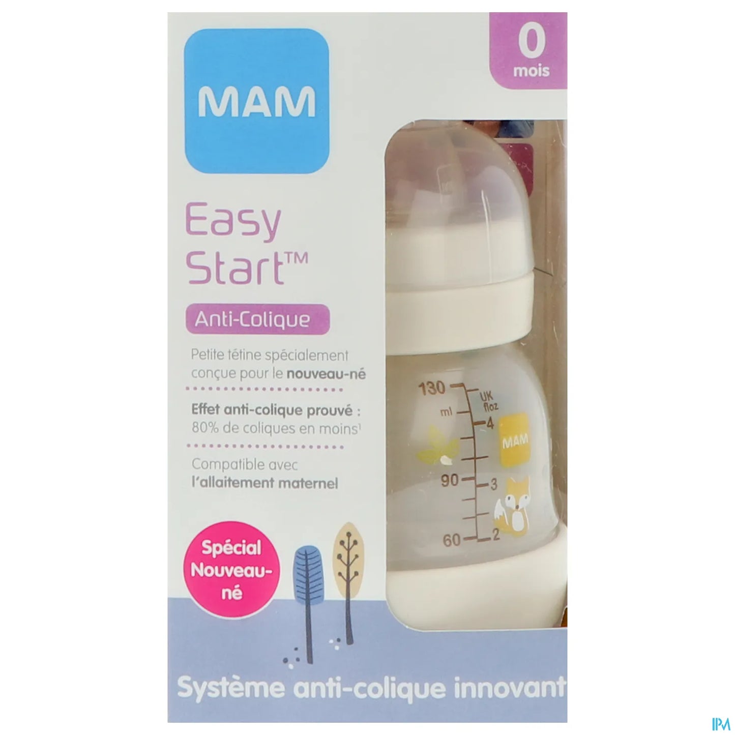Biberon Easy Start Anti-Colique 130ml Lin