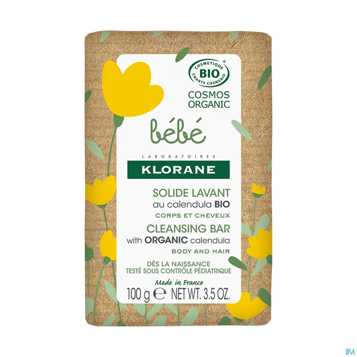 Bebe Bio Solid Cleansing Soap with Organic Calendula 100g