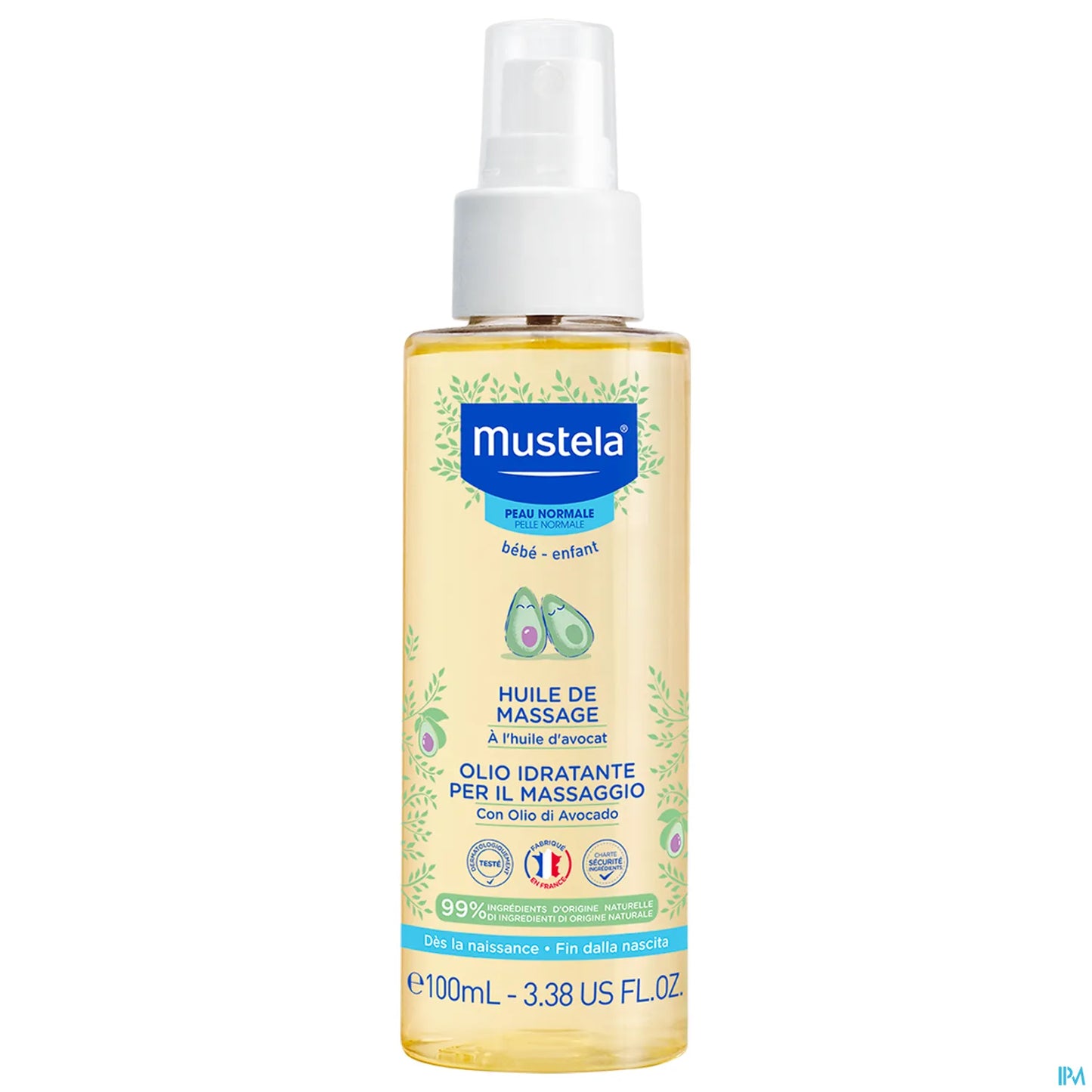 Huile de Massage Peau Normale 100ml