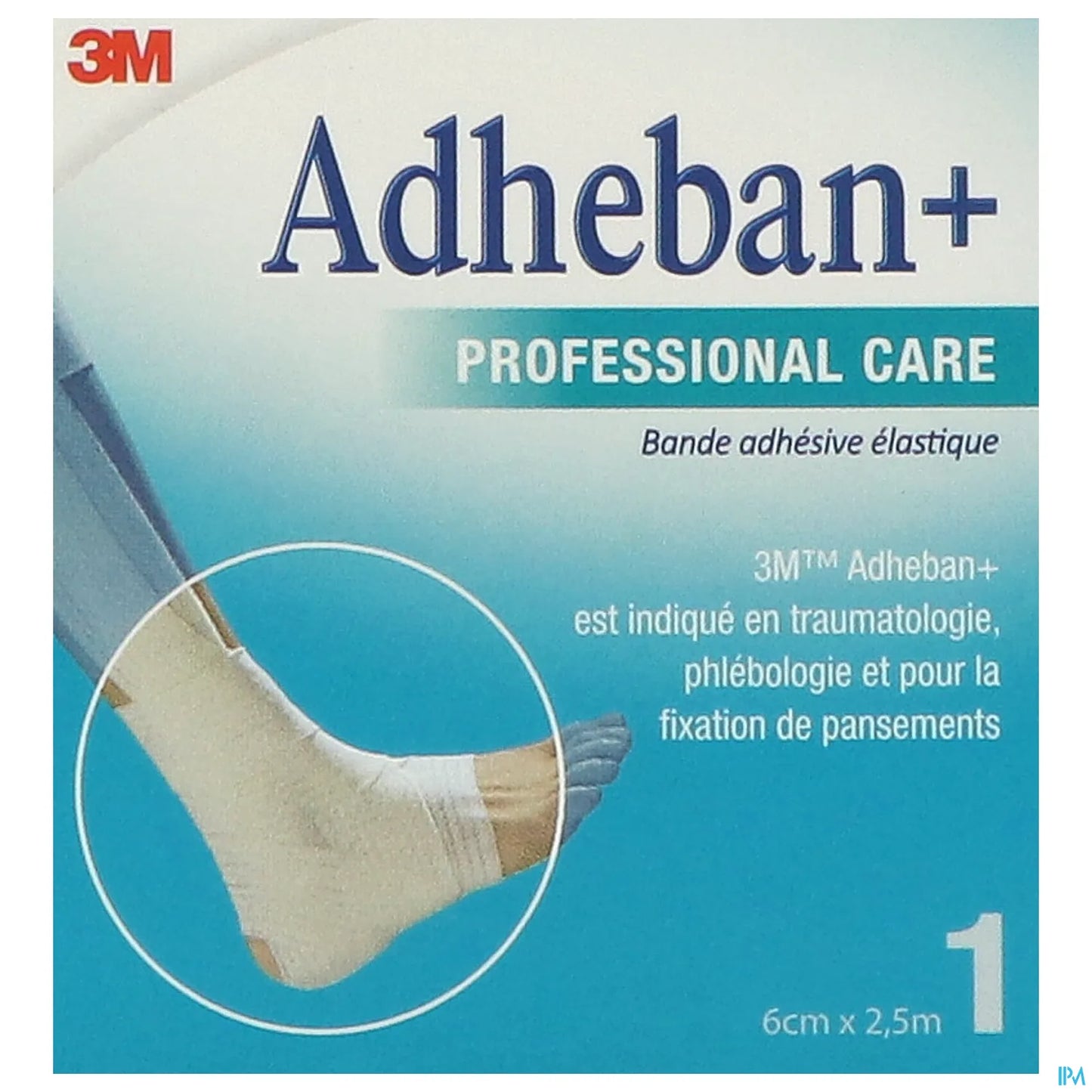 Adheban Plus Bande Élastique Adhésive 6cmx2.5m