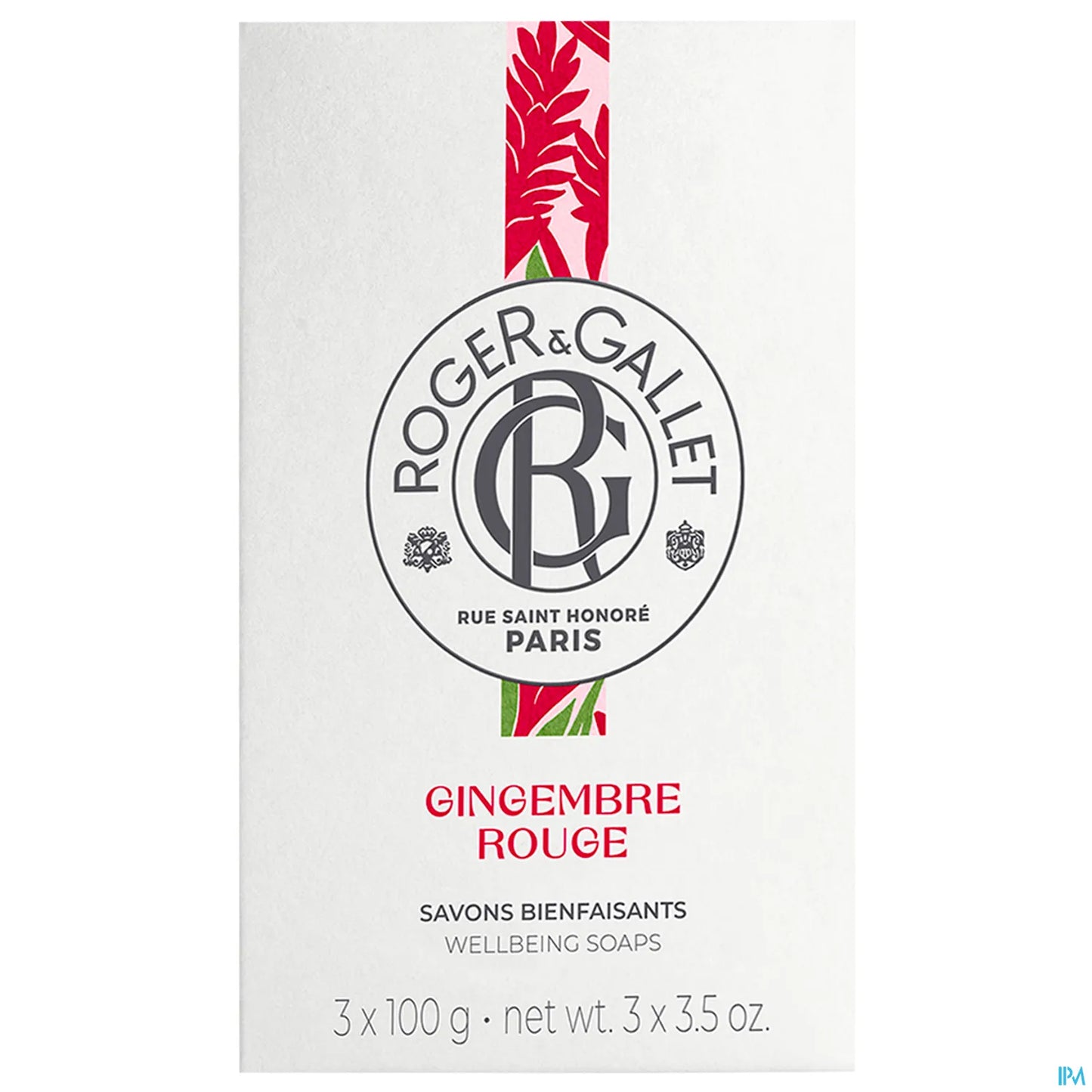 Savon Parfumé Gingembre Rouge 3 x 100g