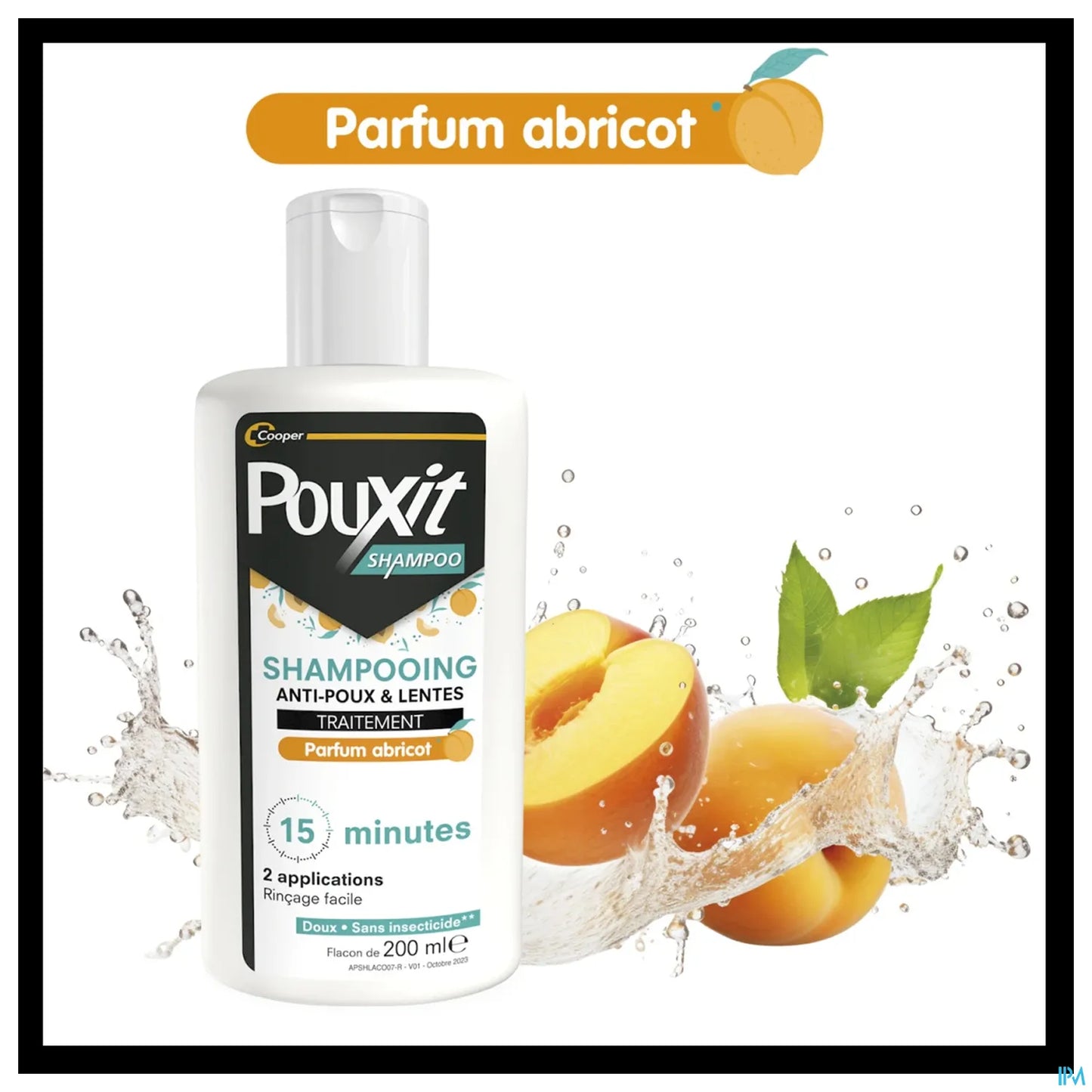 Pouxit Shampooing Anti Poux Abricot 200 mL