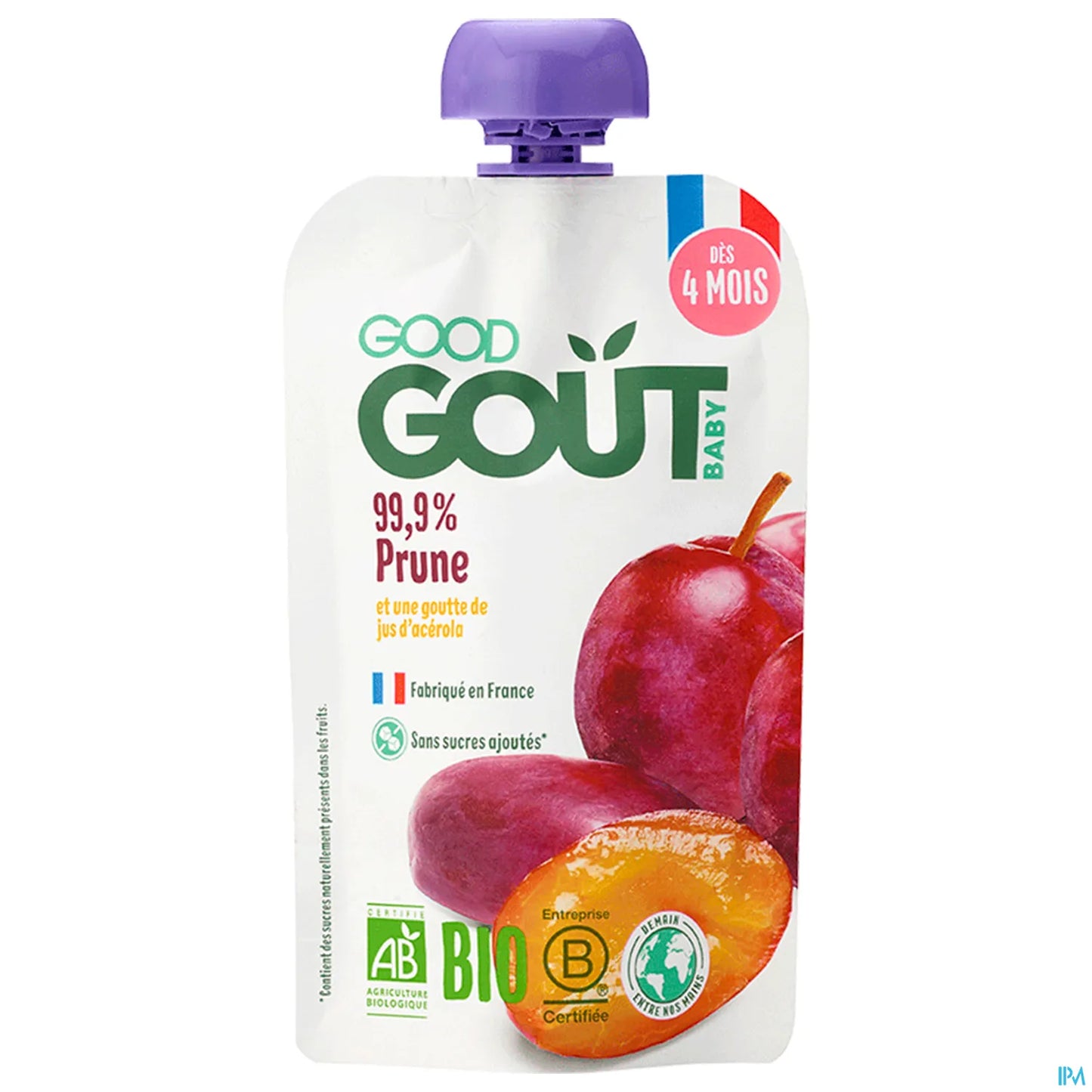 Organic Plum Puree 120g From 4 Months