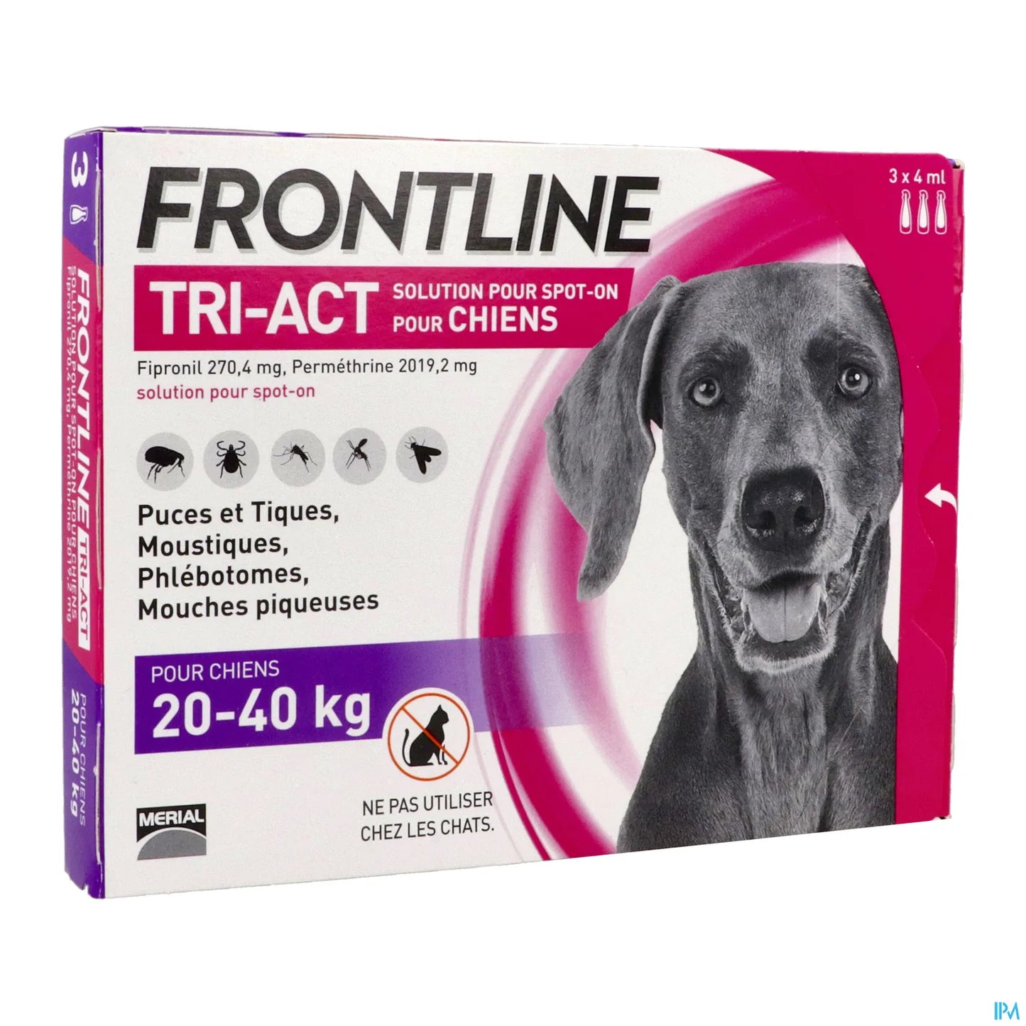 Merial Frontline Tri-Act Dog 20-40kg Scatola da 3 pipette