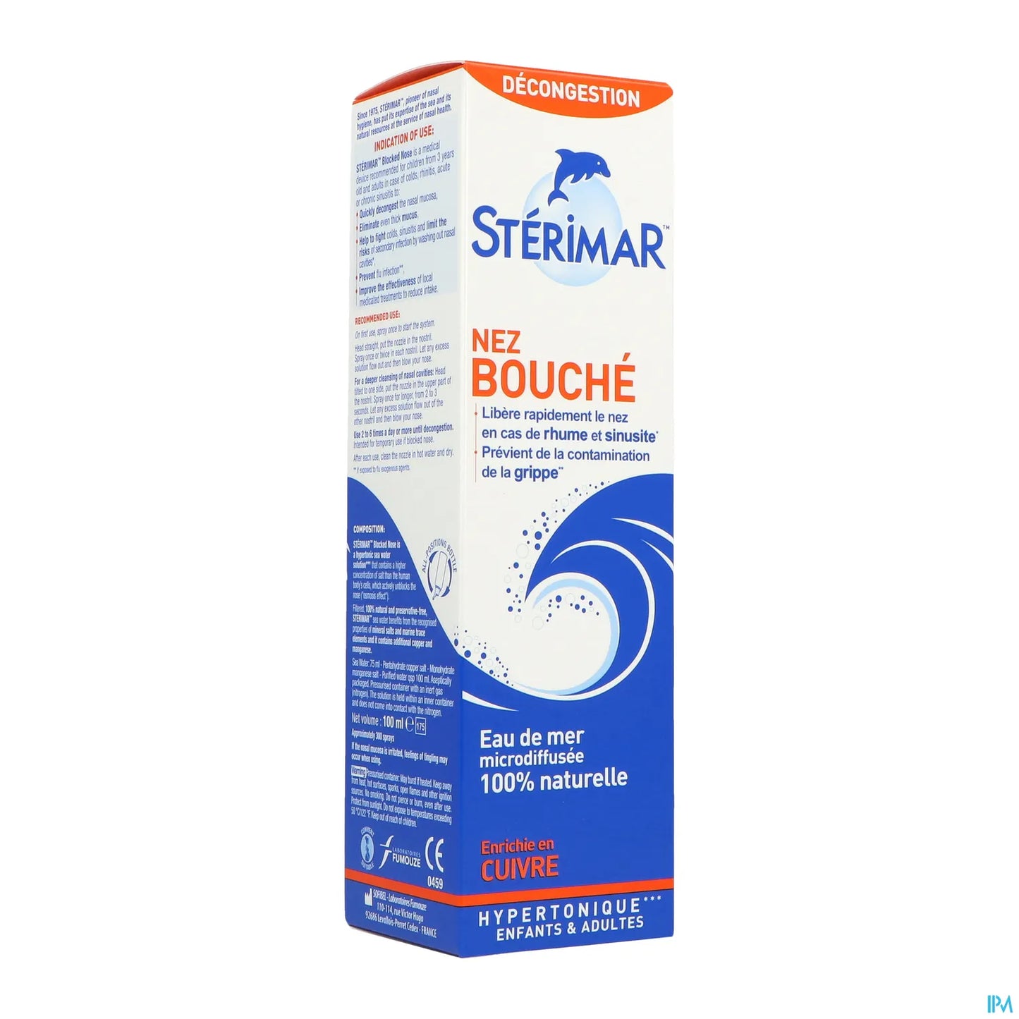 Nez Bouché Spray 100 mL Hypertonique
