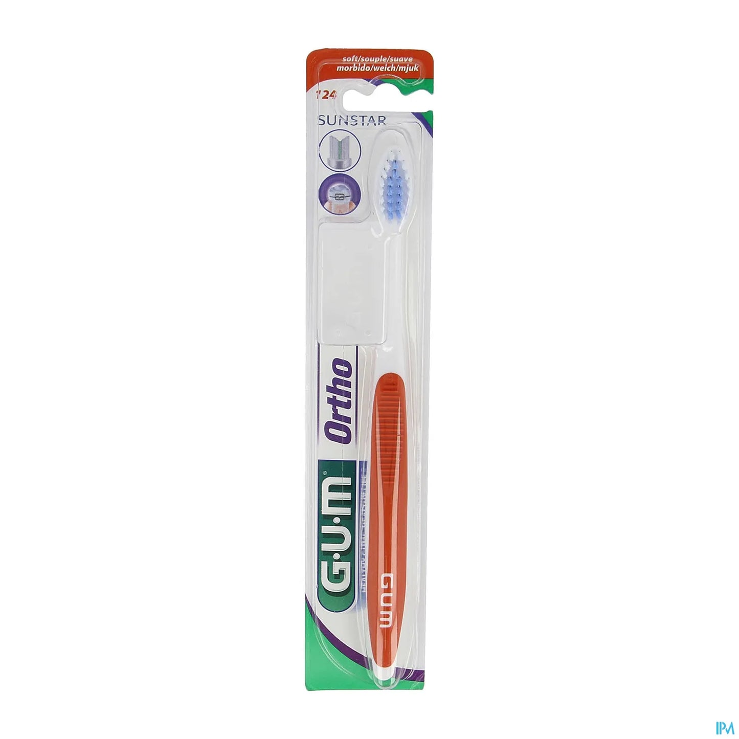 G.U.M Ortho Toothbrush Soft Adults N°124