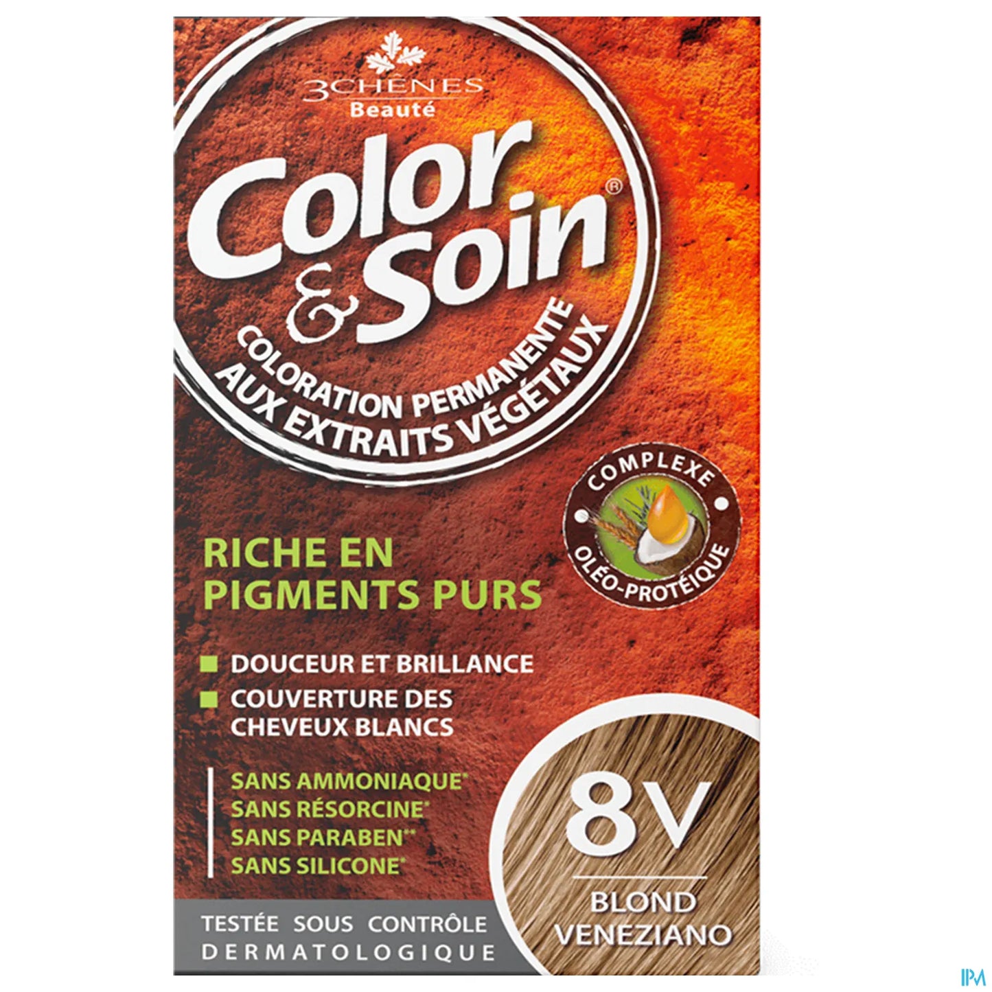 3 Chênes Color & Soin Teinture Permanente 8V Blond Vénézien