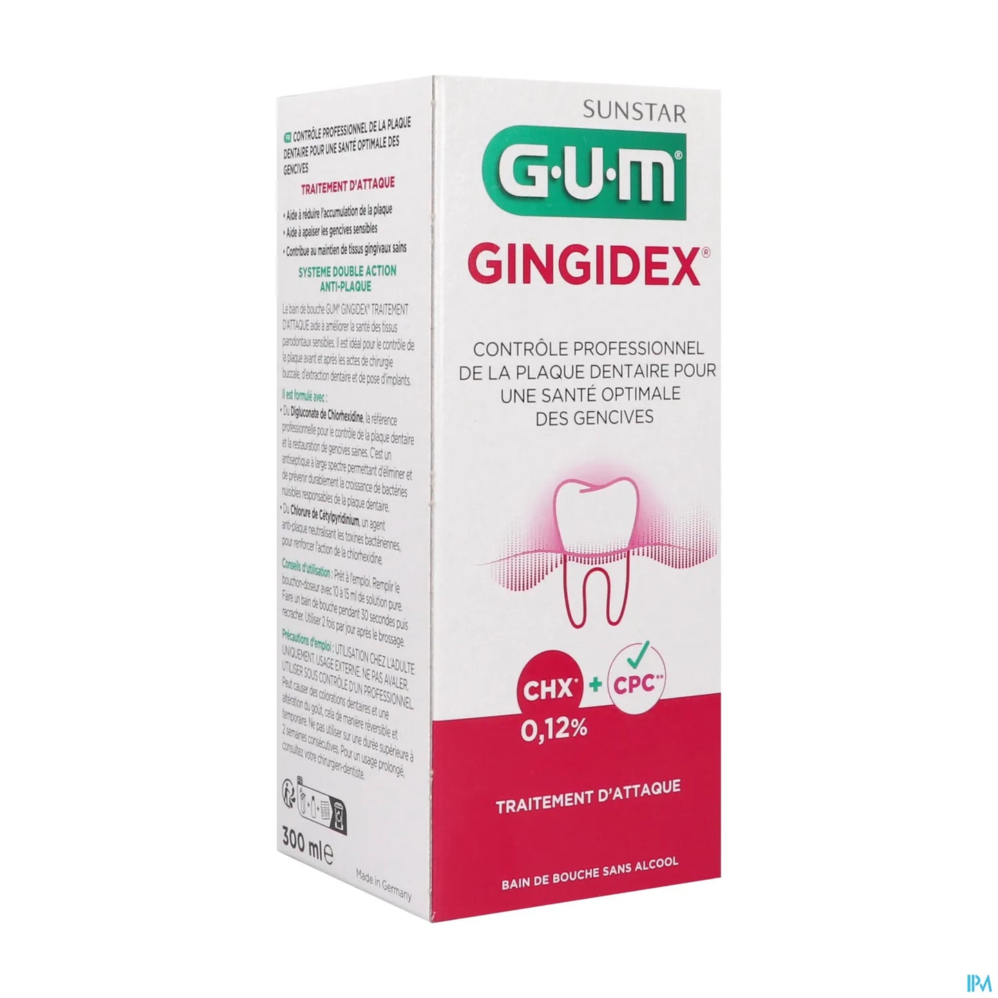 GUM Gingidex Bain de Bouche 0,12 % 300 mL