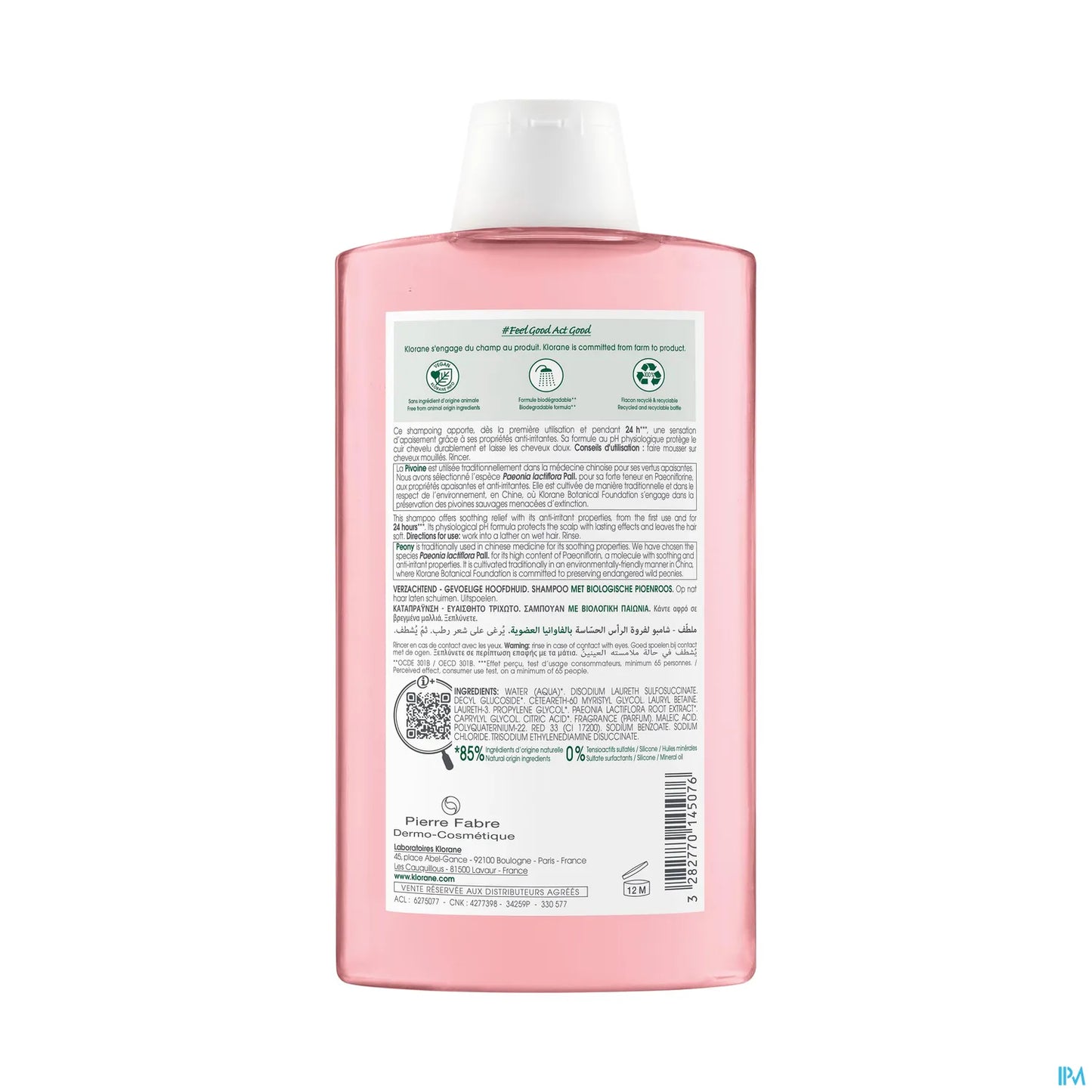 Shampoing Apaisant à la Pivoine Bio 400ml