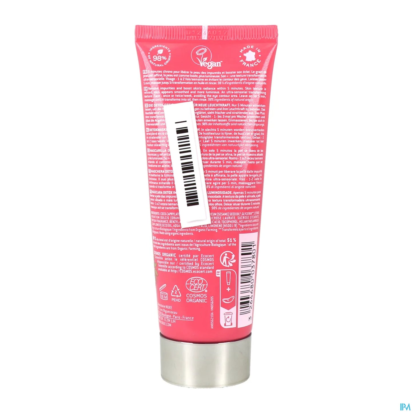 Prodigieuse Boost Masque Detox Eclat Vitamine Tube 75ml