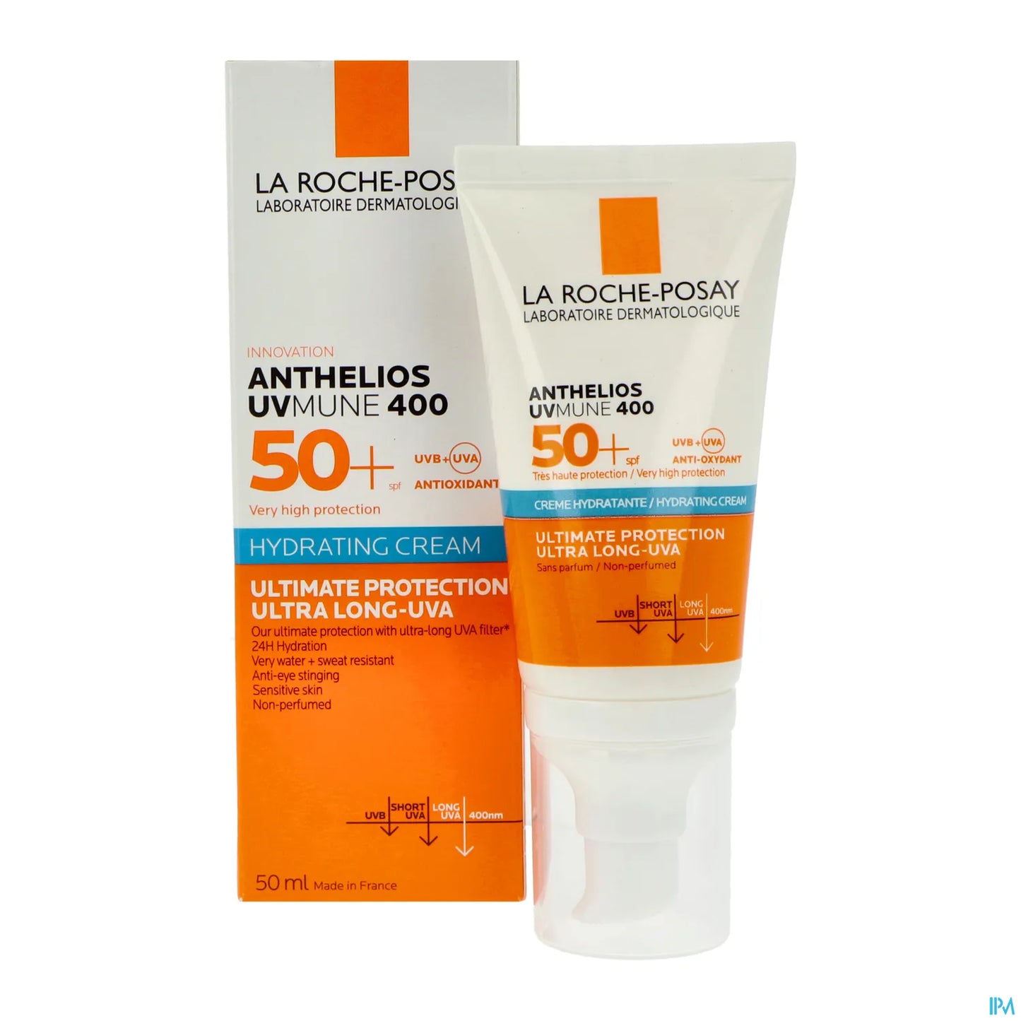 Anthelios UVMune 400 Crème Hydratante SPF50+ Sans Parfum 50ml
