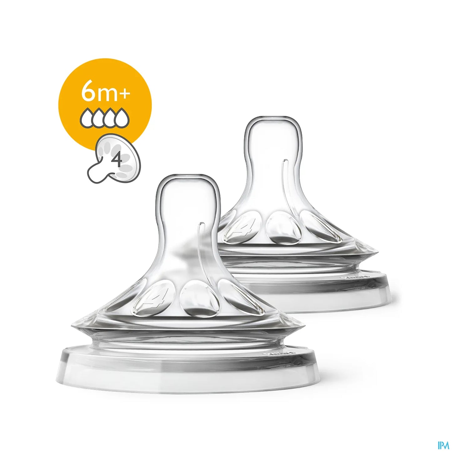 Natural Fast Flow Teat 6 Months Pack of 2