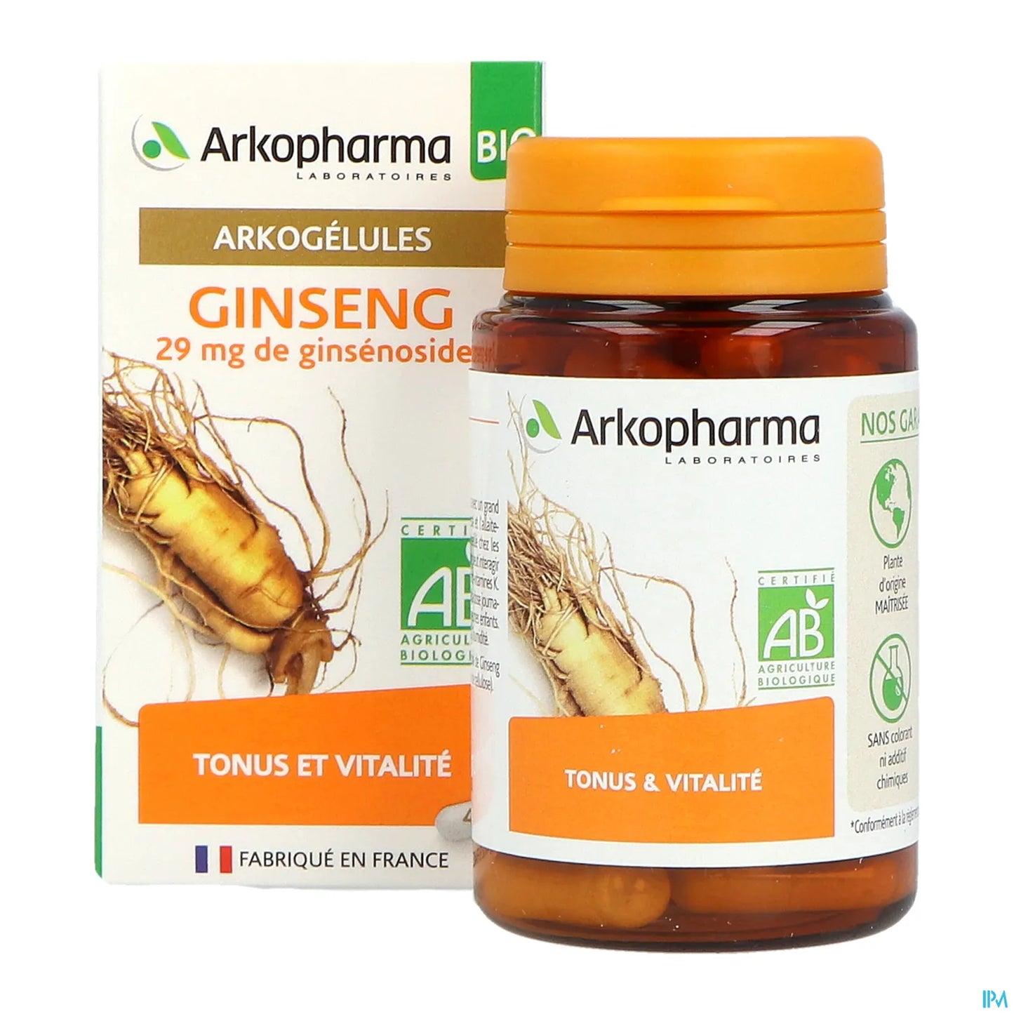 Arkogélules BIO Ginseng 1560mg de Racine 45 Gélules