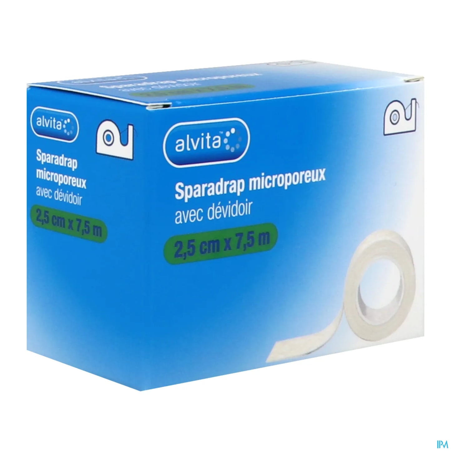 Sparadrap Microporeux 2,5 cm x 7,5 m Avec Dévidoir