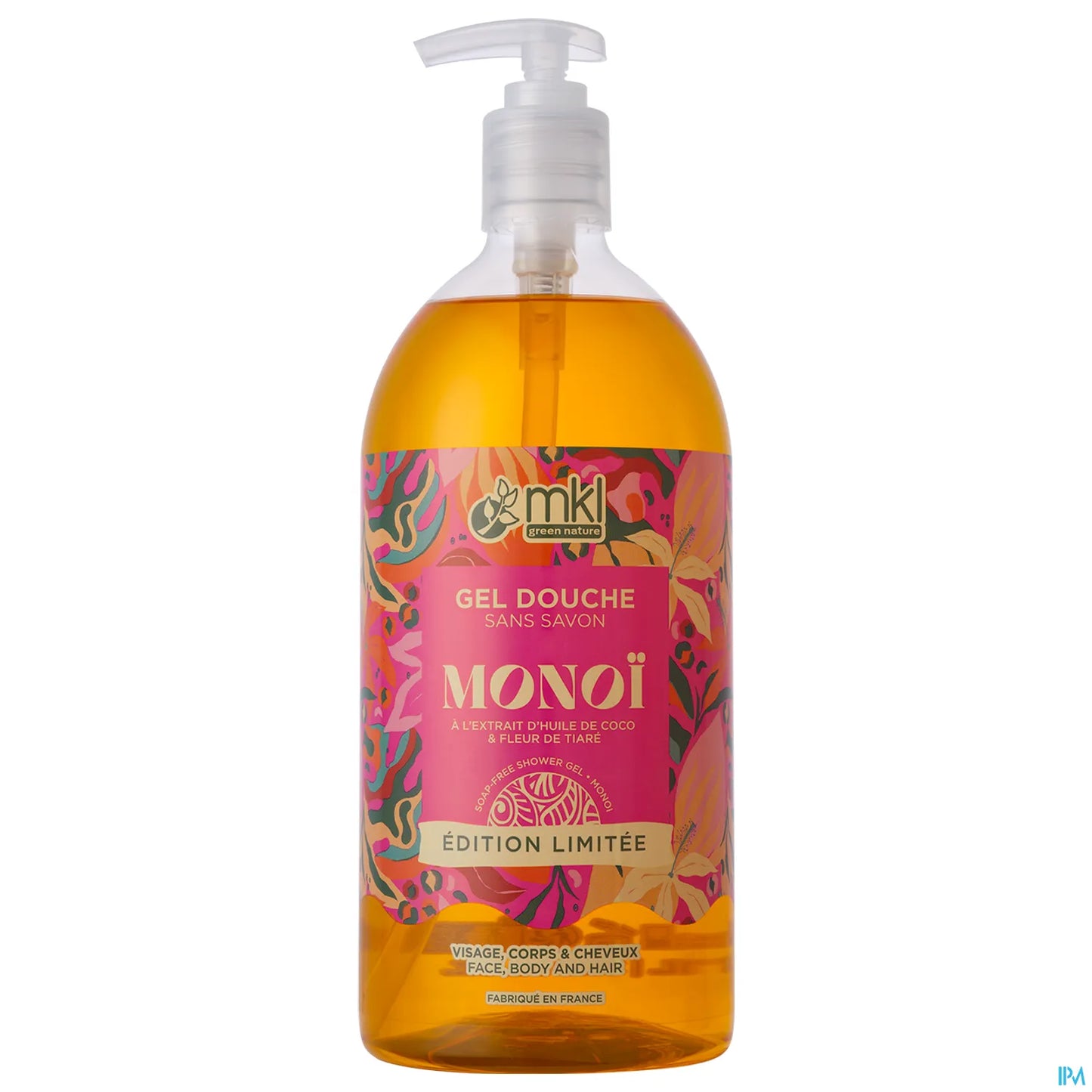 Gel doccia Green Nature Monoï in edizione limitata, flacone da 1 l