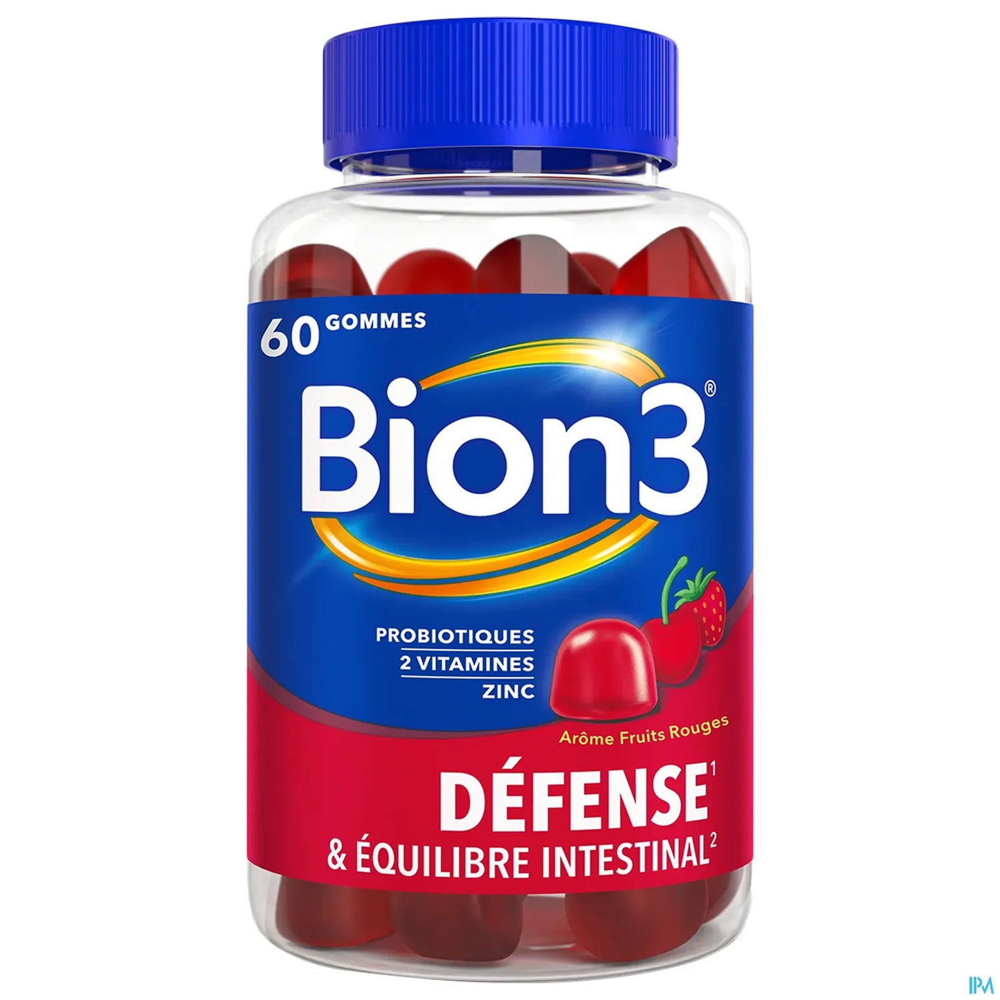 Défense Goût Fruits Rouges 60 Gummies