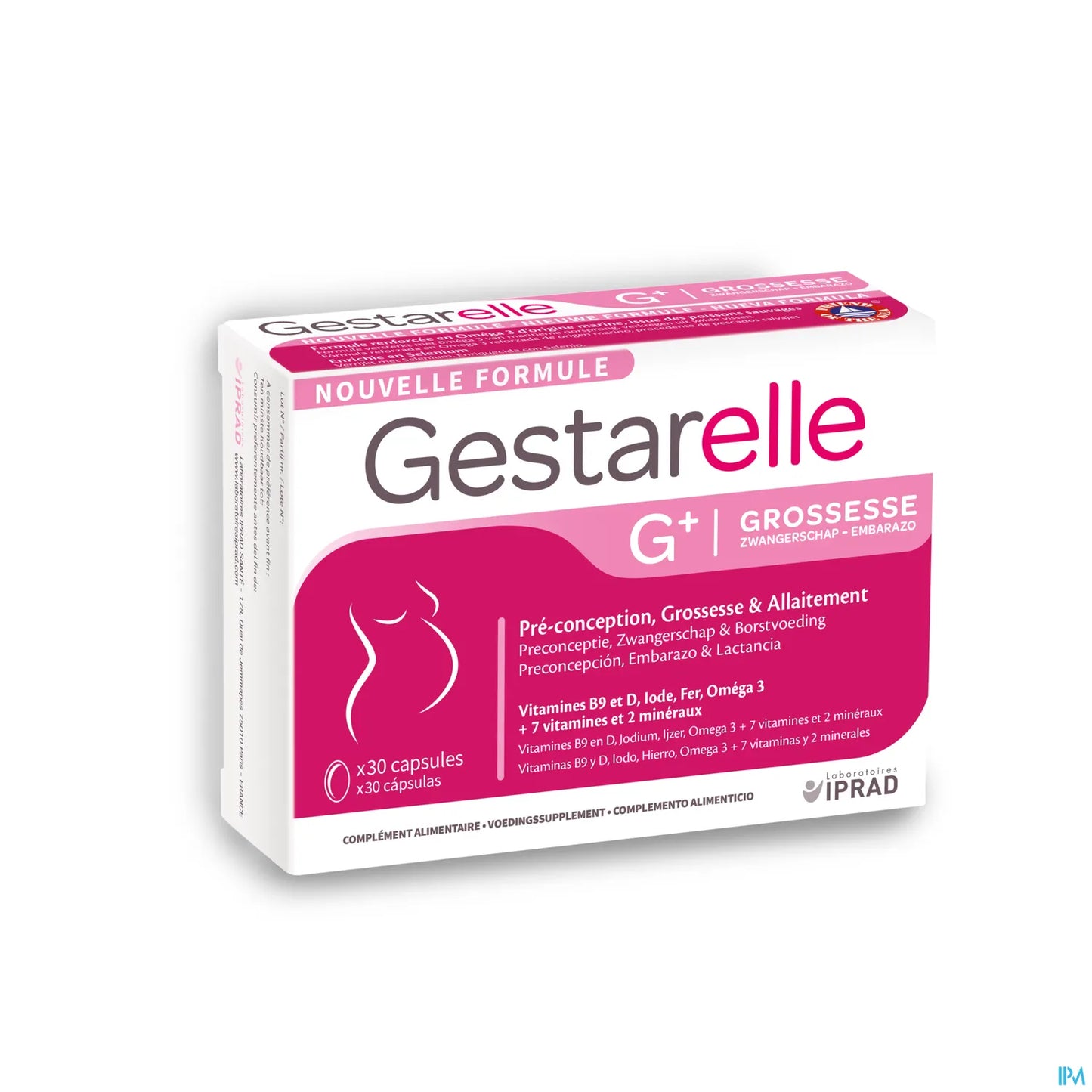 Laboratoires Iprad Gestarelle G+ Grossesse 30 Capsules