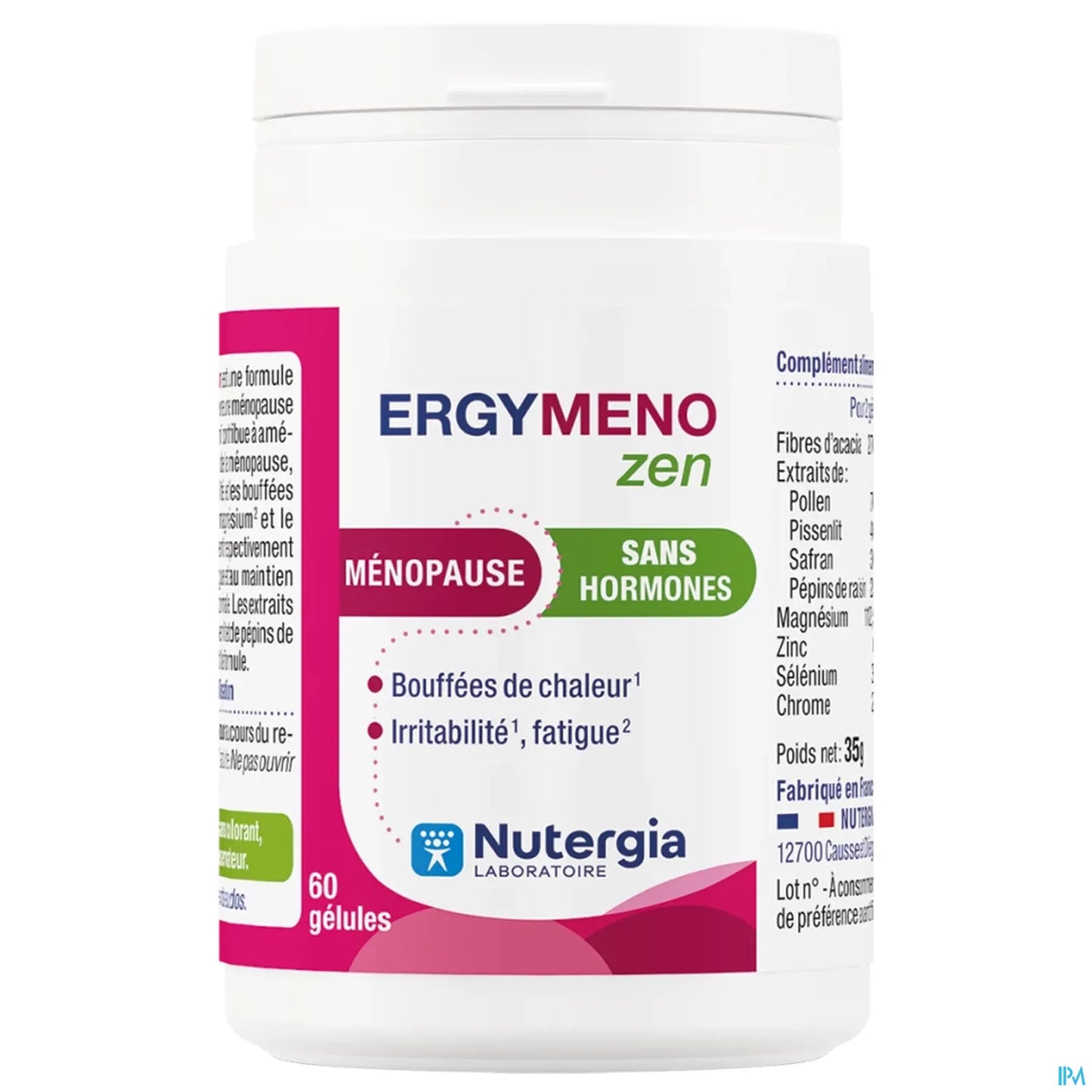 Ergymeno Zen Ménopause Sans Hormones 60 Gélules