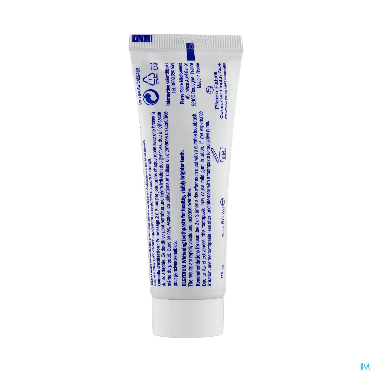 Dentifrice Blancheur 50ml