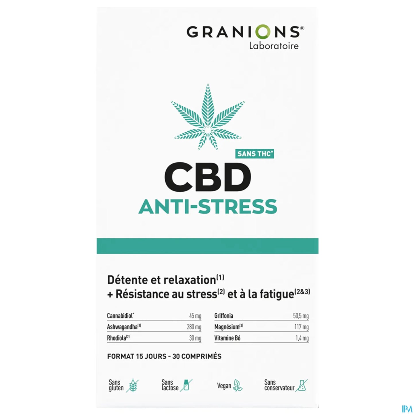 CBD Anti-Stress 30 Comprimés