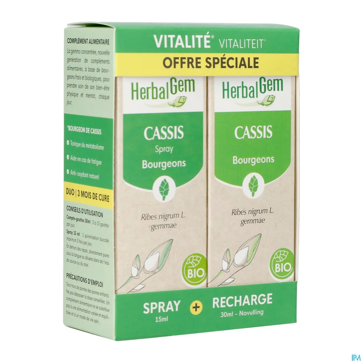 Duo Cassis 30 mL + 15 mL Spray