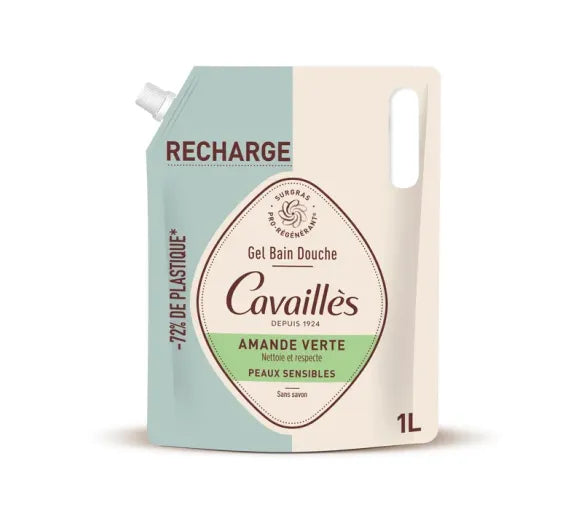 Rogé Cavaillès Eco-Recharge Gel Bain Douche Amande Verte 1L