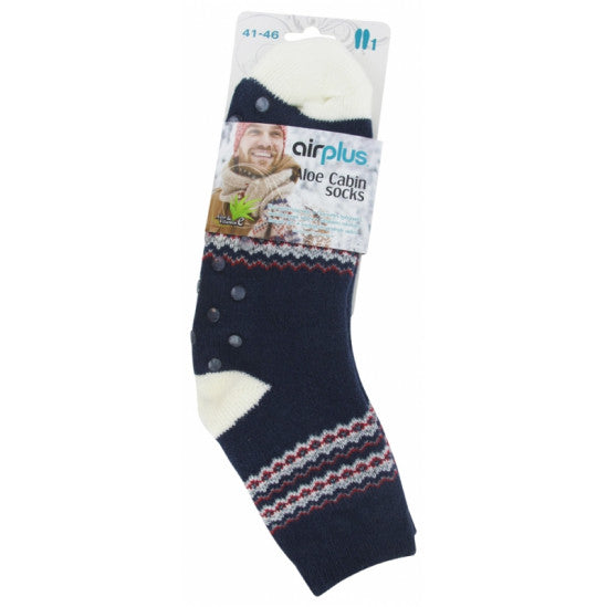 Aloe Cabin Socks Chaussettes Hommes Tribal Marine T41-46