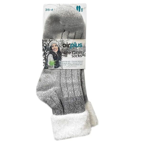 Calzini Aloe Cabin Socks Calzini idratanti e avvolgenti, grigi, taglia 35-41