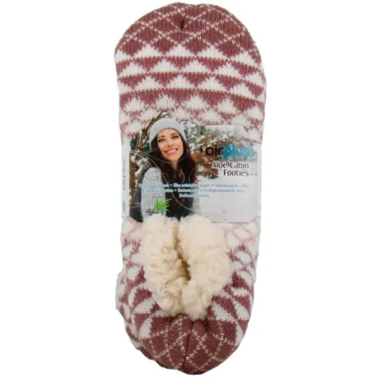 Chaussons Cabine Aloe Vera Femme Bois de Rose T36-41
