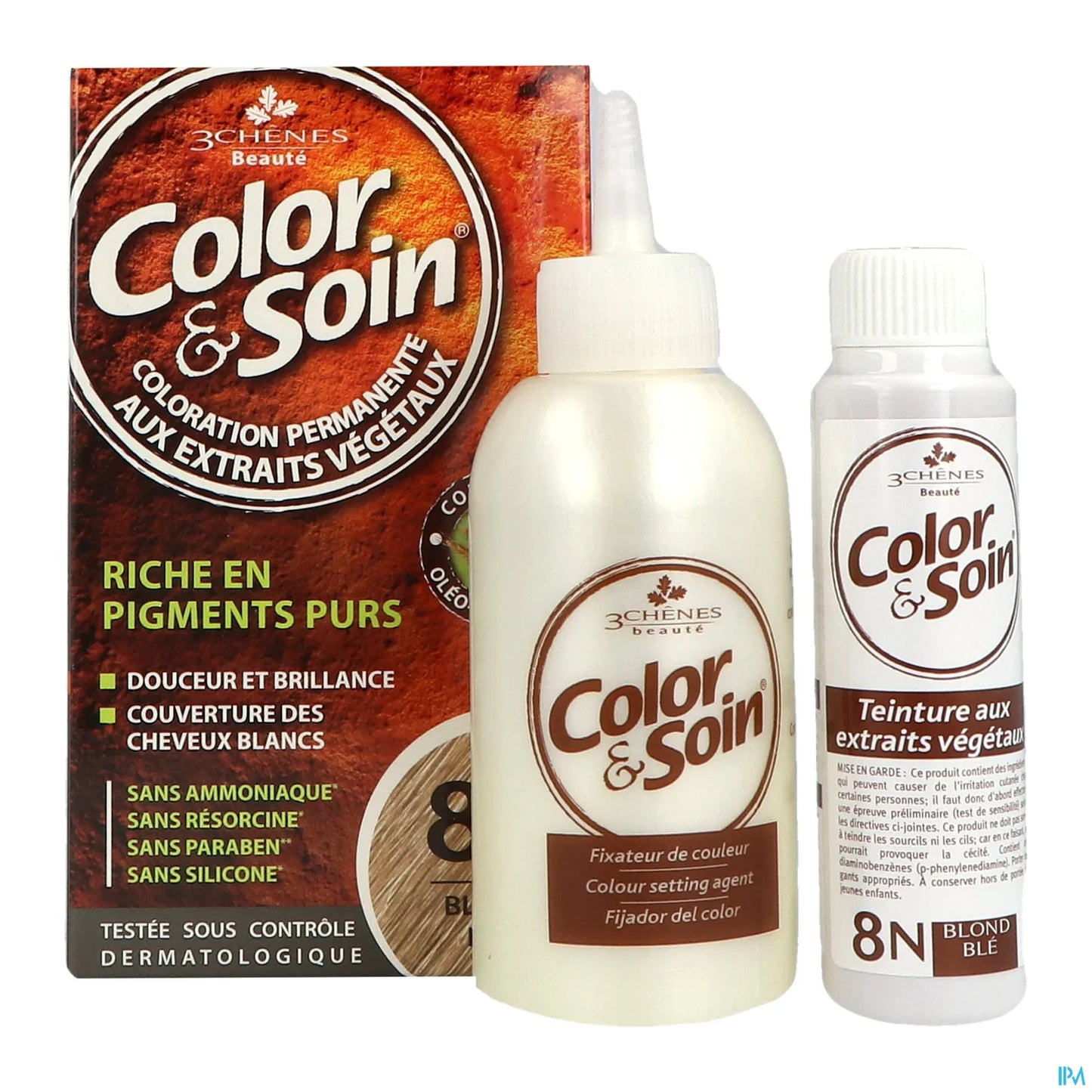 3 Chênes Color & Soin Blond Blé 8N
