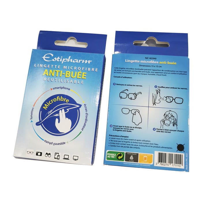 Reusable Anti-Fog Microfiber Cloth 1 Unit