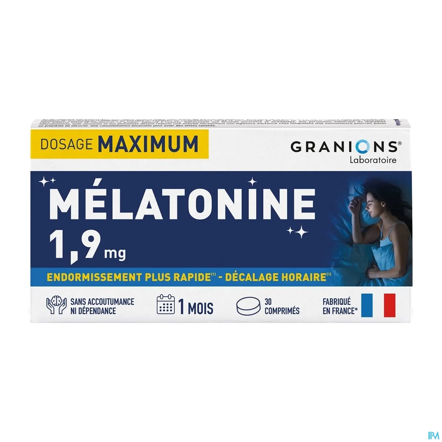 Granions Mélatonine 1,9 mg 30 comprimés