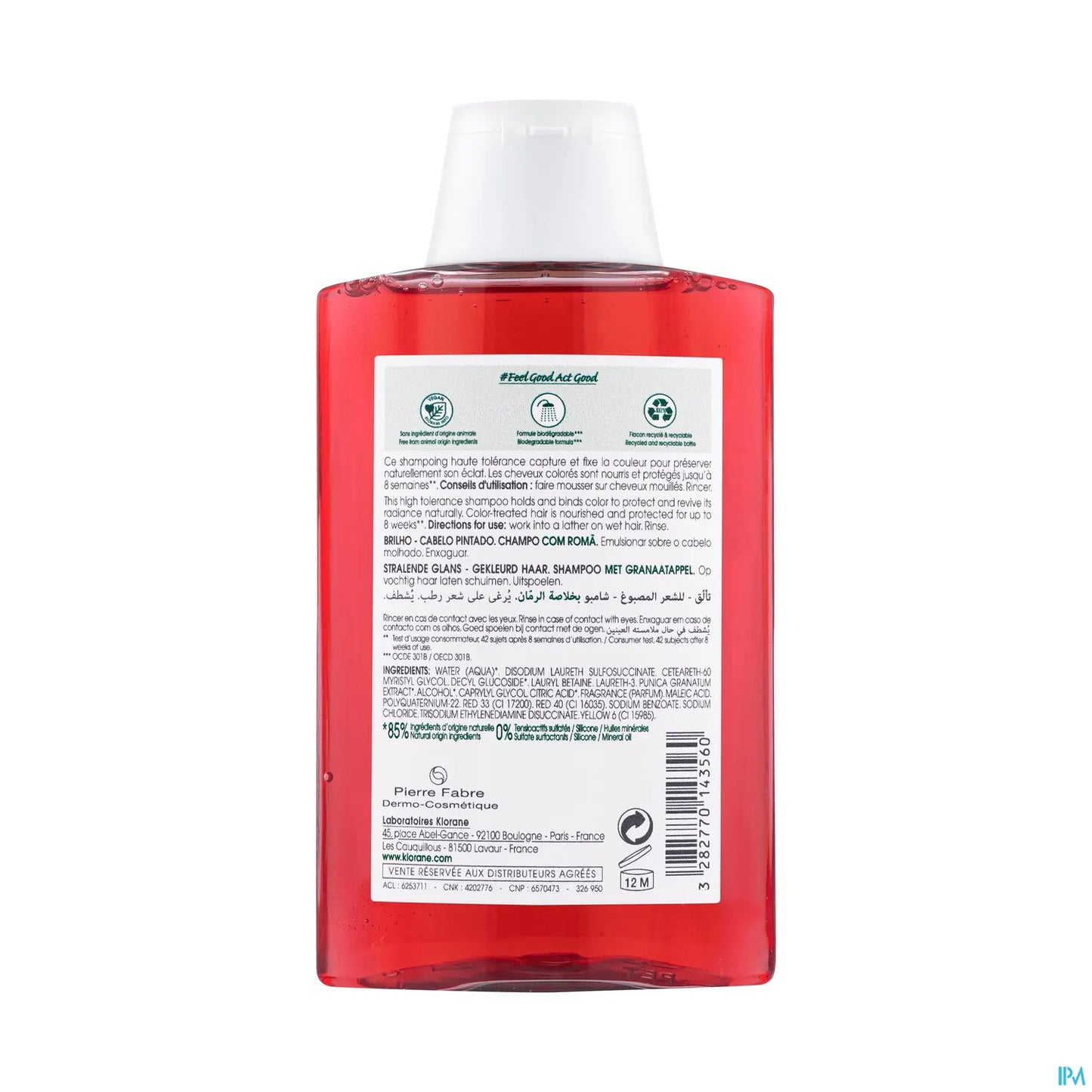 Shampoing à la Grenade Cheveux Colorés 200 ml