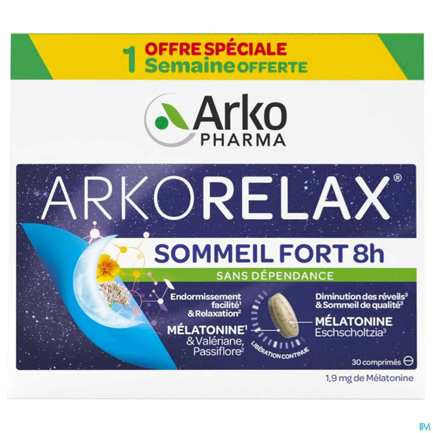 Arkorelax Strong Sleep 8H 30 Tablets