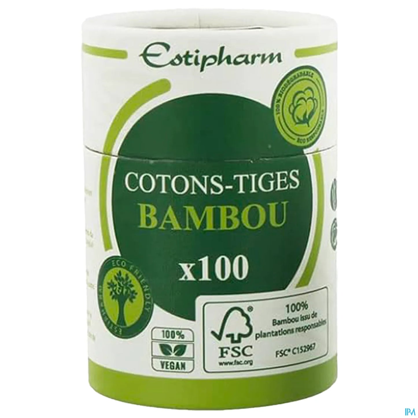 Cotons-Tiges Bambou Boîte 100