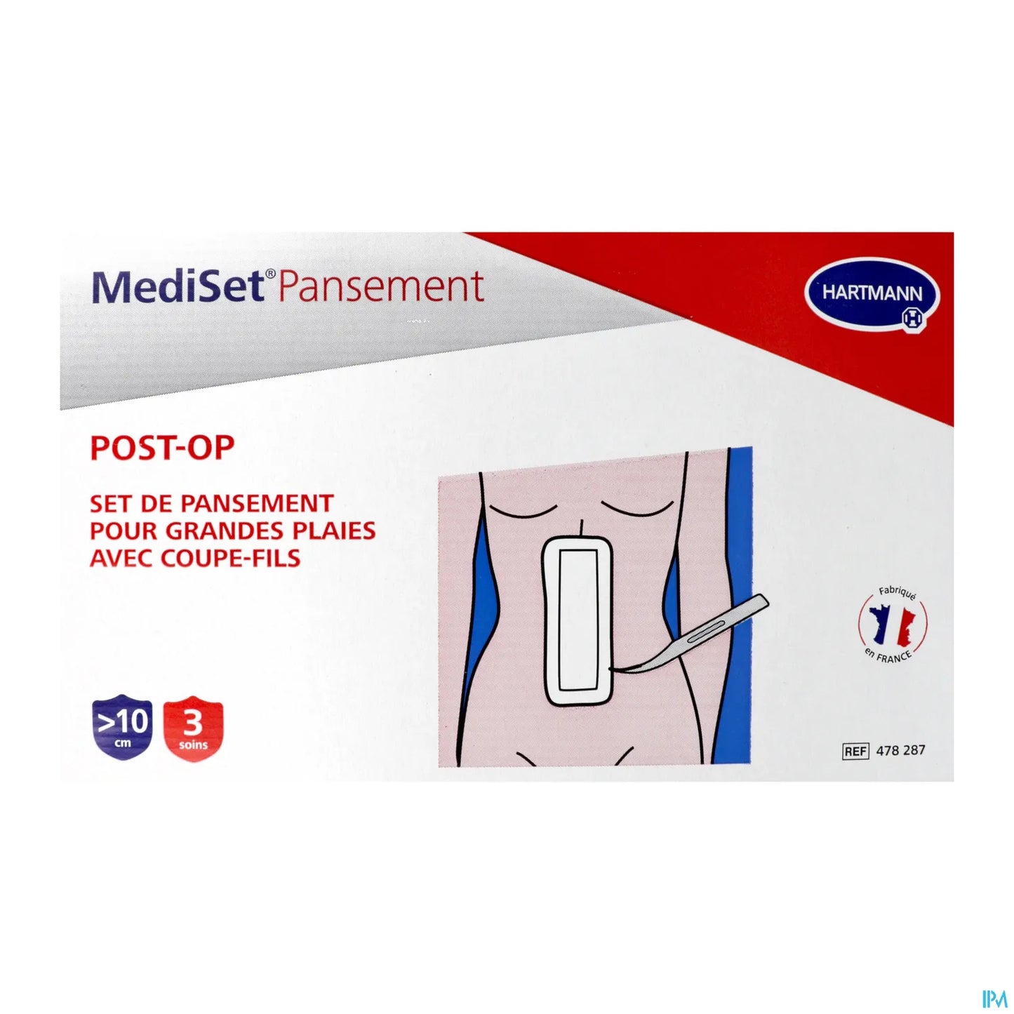 Pansements Post Opératoires Grandes Plaies Boîte de 3