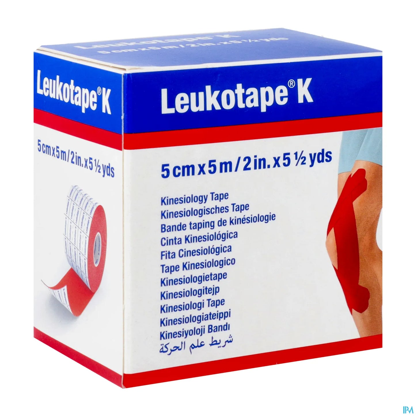Bande Taping K 5 cm x 5 m Rouge