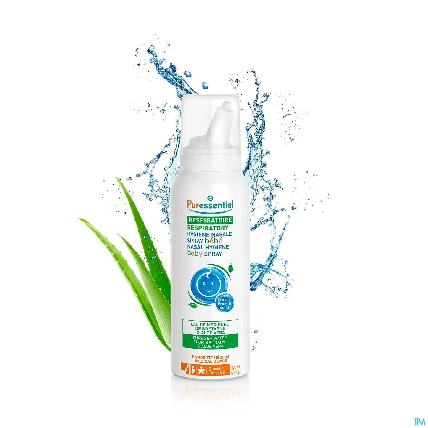 Spray Hygiène Nasale Bébé Avec Aloe Vera 120 ml
