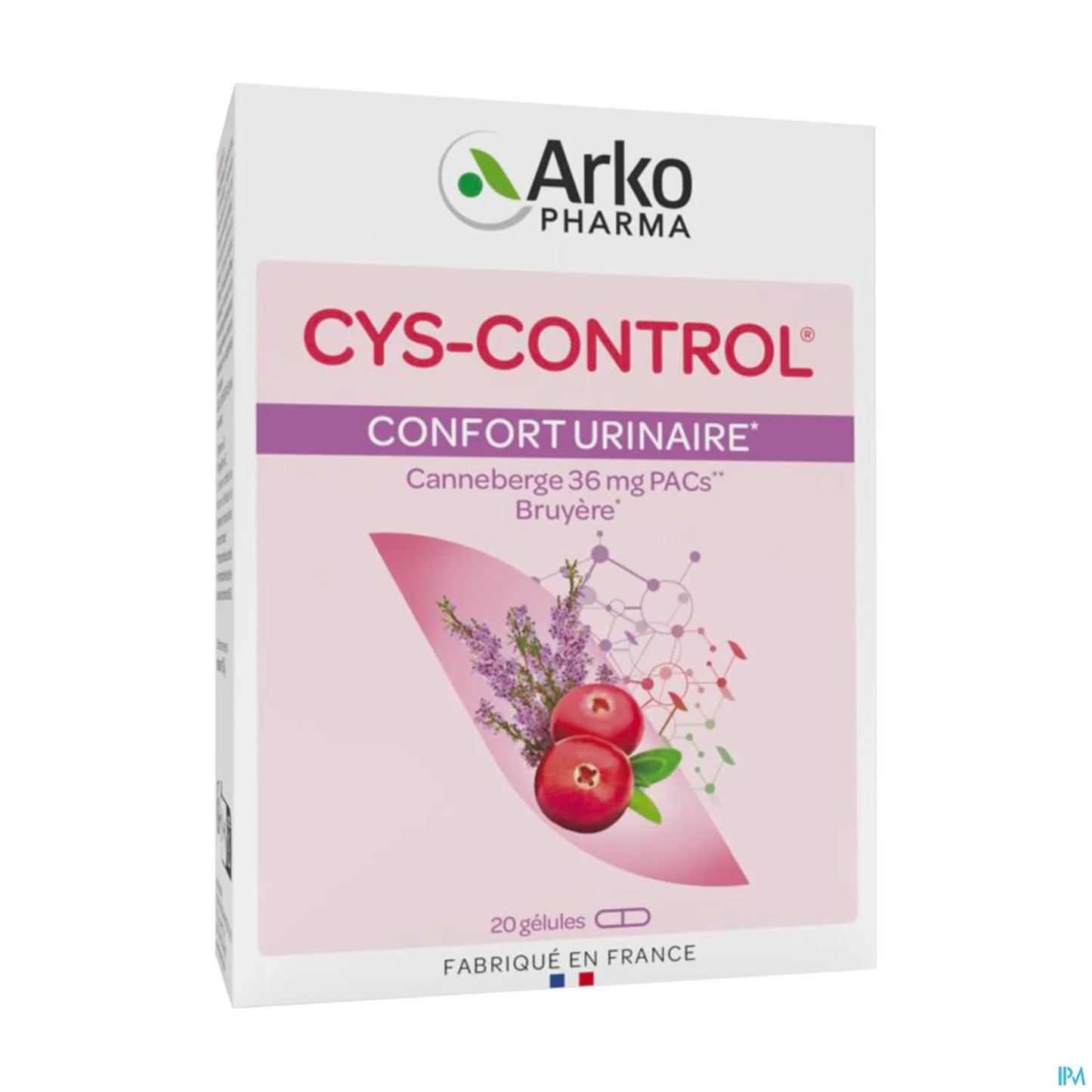 Arkopharma Cys Control Confort Urinaire 36 mg Boite de 20 Gélules