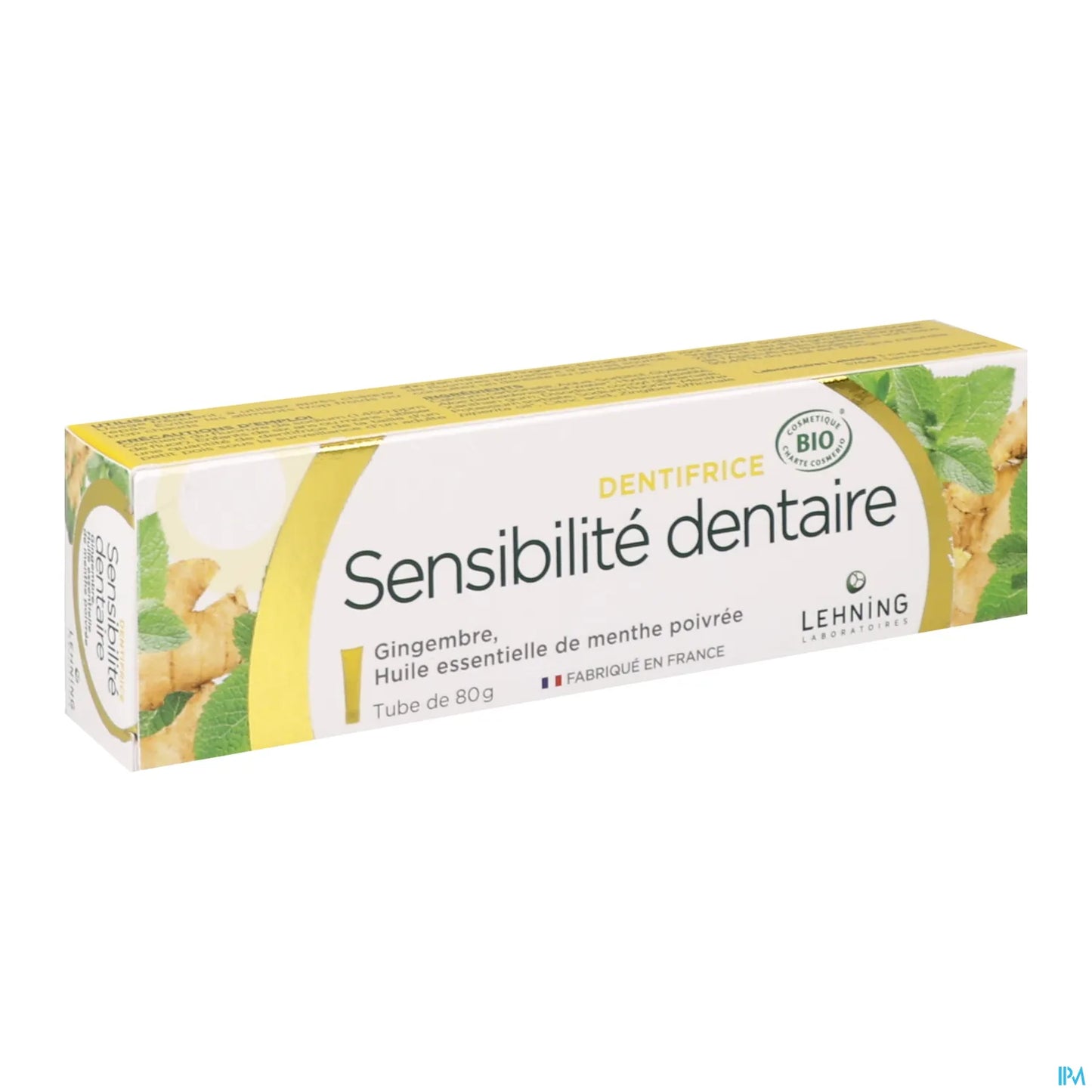 Dentifrice Sensibilité Dentaire Bio 80g