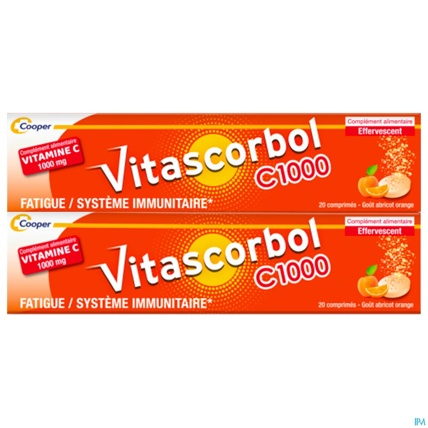 VitaScorbol C1000 20 Comprimés Lot de 2