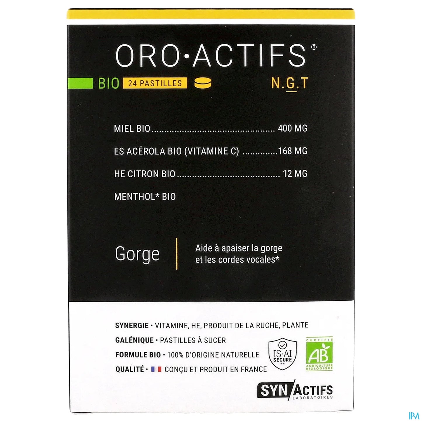 Synactifs OroActifs Bio 24 Pastilles