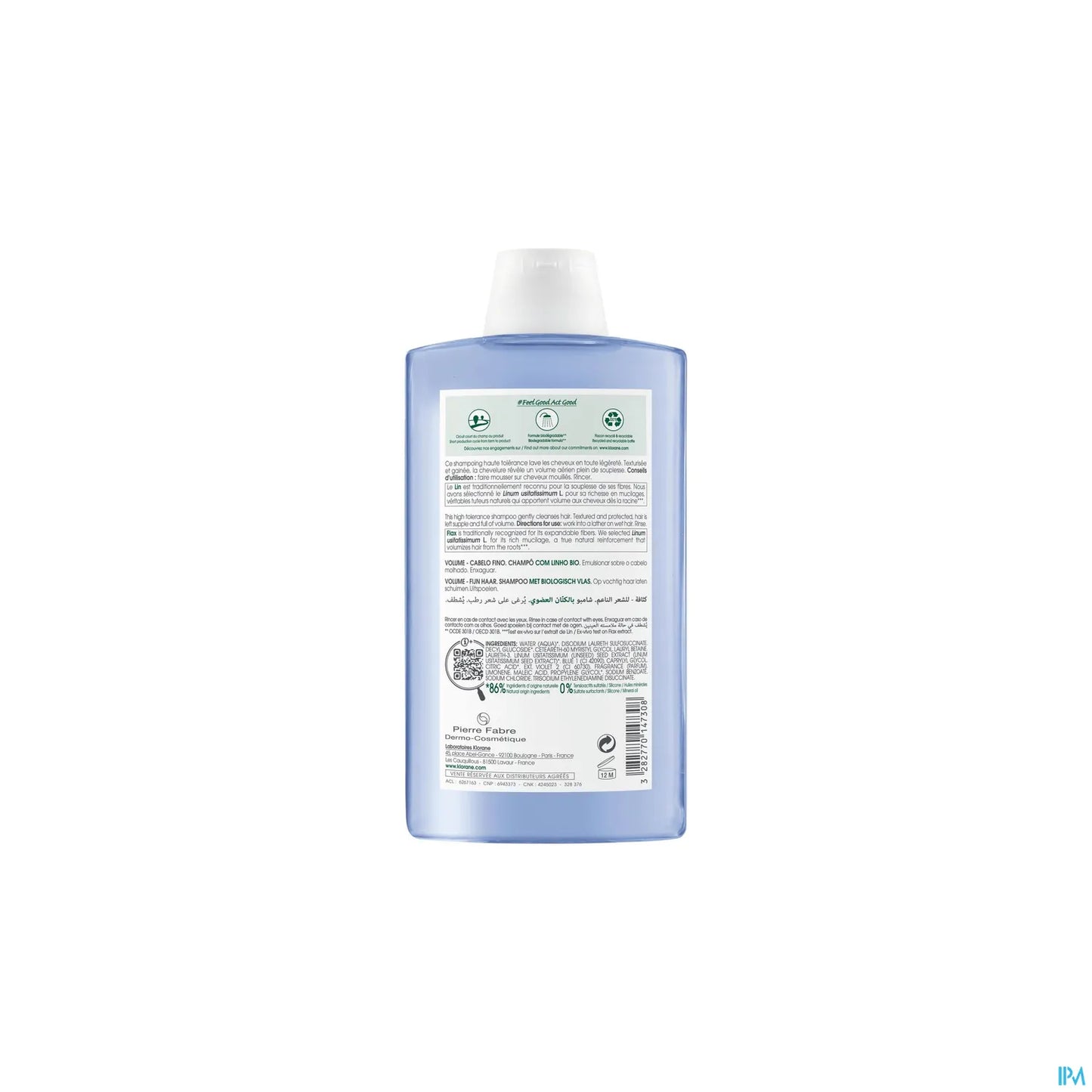Shampooing Aux Fibres de Lin Bio 400ml